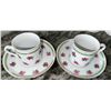 Image 6 : Queen's Rosina Fine Bone China Floral Tea Set with Cups, Saucers, Plate, Creamer, Bowl
