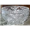 Image 3 : Cut Glassware Including Bowls, Trays, Tumblers, and Stemware, 13 Pieces