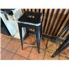 Image 15 : Qty 14 Black Metal Backless Bar Stools 12" x 12" x 31"H