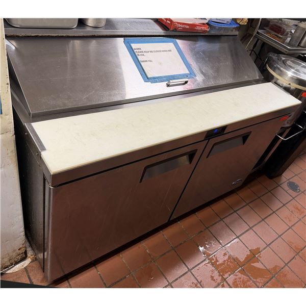 Atosa Model MSF8303GR Refrigerated Sandwich/Salad Prep Table (contents not included)