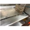 Image 3 : American Range Flat-Top Griddle 35"L on Metal Table w/ Undershelf (baskets & contents not included)
