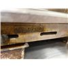 Image 7 : American Range Flat-Top Griddle 35"L on Metal Table w/ Undershelf (baskets & contents not included)