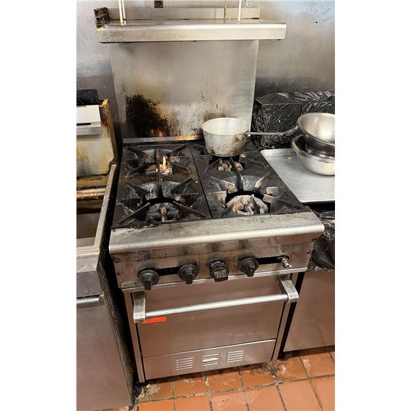 US Range 4-Burner Gas Range w/ Oven (contents not included)
