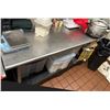 Image 1 : Kitchen Work Table w/ Undershelf 70" x 27" x 37"H (contents not included)