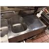 Image 4 : Krowne 18-53C Three-Basin Underbar Sink w/ Drainboard 60" x 17" x 29"H