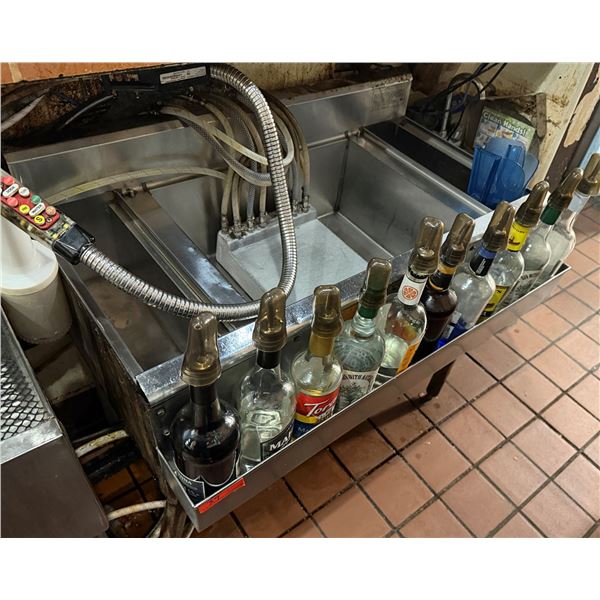 Eagle Group Cocktail Workstation / Ice Bin Station w/ Rail 36" x 20" x 30"H (contents not included)