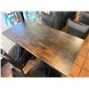 Image 15 : Qty 9 Tables w/ Pedestal Bases, Misc Sizes w/ 43 Chairs w/ Black Covers