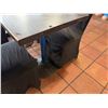 Image 20 : Qty 9 Tables w/ Pedestal Bases, Misc Sizes w/ 43 Chairs w/ Black Covers