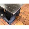 Image 24 : Qty 9 Tables w/ Pedestal Bases, Misc Sizes w/ 43 Chairs w/ Black Covers