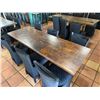 Image 25 : Qty 9 Tables w/ Pedestal Bases, Misc Sizes w/ 43 Chairs w/ Black Covers