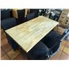 Image 31 : Qty 9 Tables w/ Pedestal Bases, Misc Sizes w/ 43 Chairs w/ Black Covers