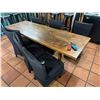 Image 33 : Qty 9 Tables w/ Pedestal Bases, Misc Sizes w/ 43 Chairs w/ Black Covers