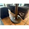 Image 8 : Qty 9 Tables w/ Pedestal Bases, Misc Sizes w/ 43 Chairs w/ Black Covers
