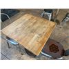 Image 20 : Qty 11 Tables w/ Pedestal Bases, Misc Sizes w/ 30 Metal Chairs