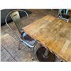 Image 22 : Qty 11 Tables w/ Pedestal Bases, Misc Sizes w/ 30 Metal Chairs