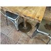 Image 28 : Qty 11 Tables w/ Pedestal Bases, Misc Sizes w/ 30 Metal Chairs