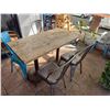 Image 29 : Qty 11 Tables w/ Pedestal Bases, Misc Sizes w/ 30 Metal Chairs