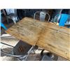 Image 35 : Qty 11 Tables w/ Pedestal Bases, Misc Sizes w/ 30 Metal Chairs