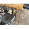 Image 36 : Qty 11 Tables w/ Pedestal Bases, Misc Sizes w/ 30 Metal Chairs