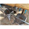 Image 37 : Qty 11 Tables w/ Pedestal Bases, Misc Sizes w/ 30 Metal Chairs