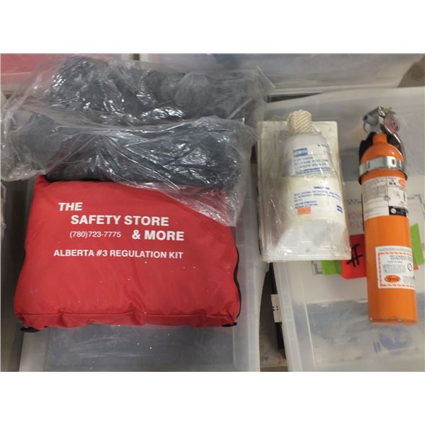 Tote Of Safety Supplies