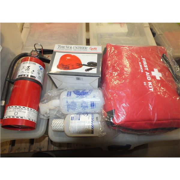 Tote Of Safety Supplies