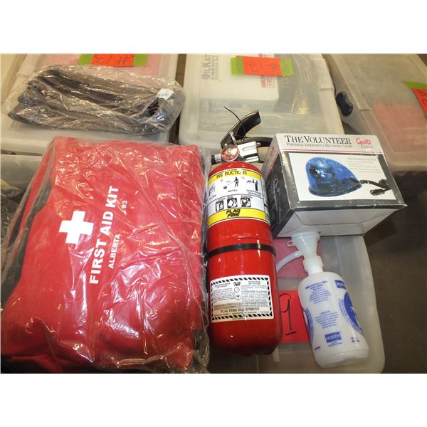 Tote Of Safety Supplies