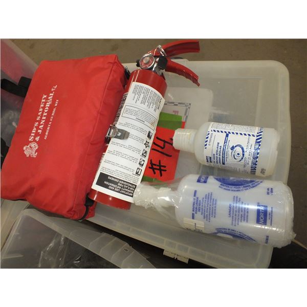 Tote Of Safety Supplies