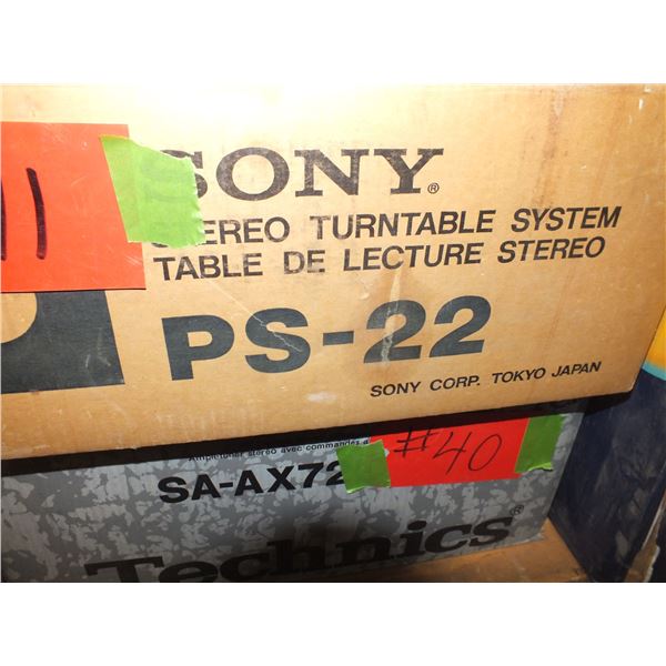 Sony PS-22 Stereo Turntable System