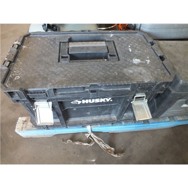 Husky Tool Box w/ assorted Tools