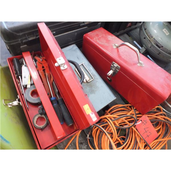 3 Tool Boxes w/ Contents