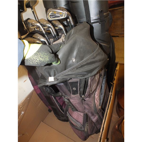 Golf Clubs w/ Bag and Travel Case