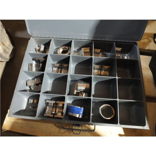 Two Parts Bins Of Burndy Dies