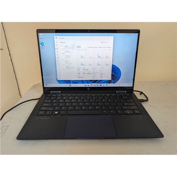PORTABLE HP ELITE DRAGONFLY 2-IN-1 CONVERTIBLE 12" i7-8665U 8GB 480G SSD WIN 11 **CHARGEUR 65W USB-C