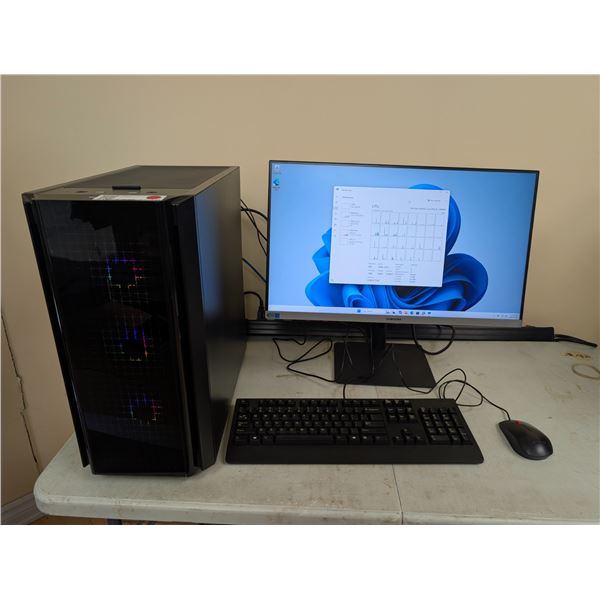 ORDI CUSTOM PC i9-13900K H20 COOLED 16g DDR5 500g M.2 WINDOWS 11 & 24" SAMSUNG MONITOR *NO DISCRETE 