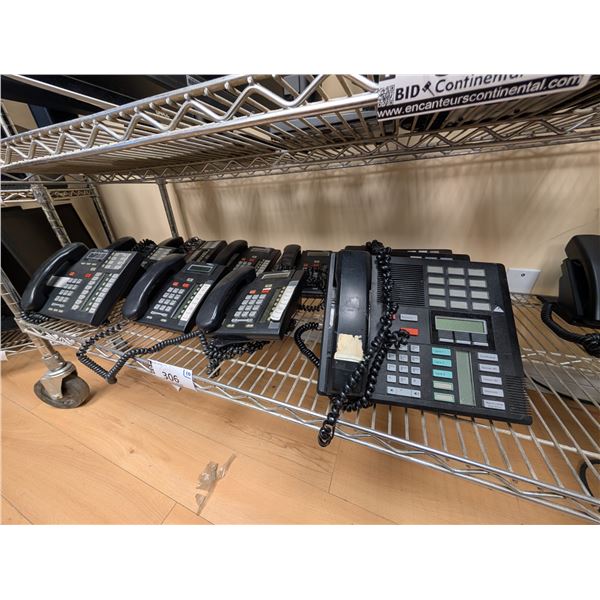 LOT OF 10 ASSORTED NORTEL DIGITAL CARIER TELEPHONES
