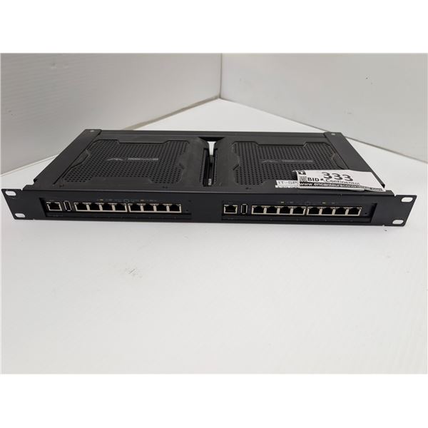 LOT OF 2 UBIQUITI TOUGH SWITCH PoE IN A RACKMOUNT ENCLOSURE