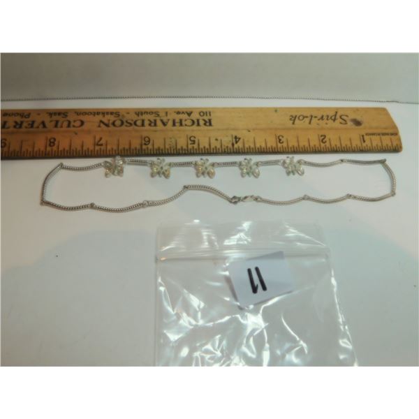 STERLING BUTTERFLY NECKLACE 11.2G