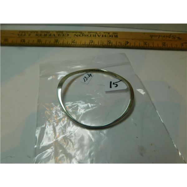 TB-67 925 MEXICAN BRACELET CONCAVE BANGLE 13.2G