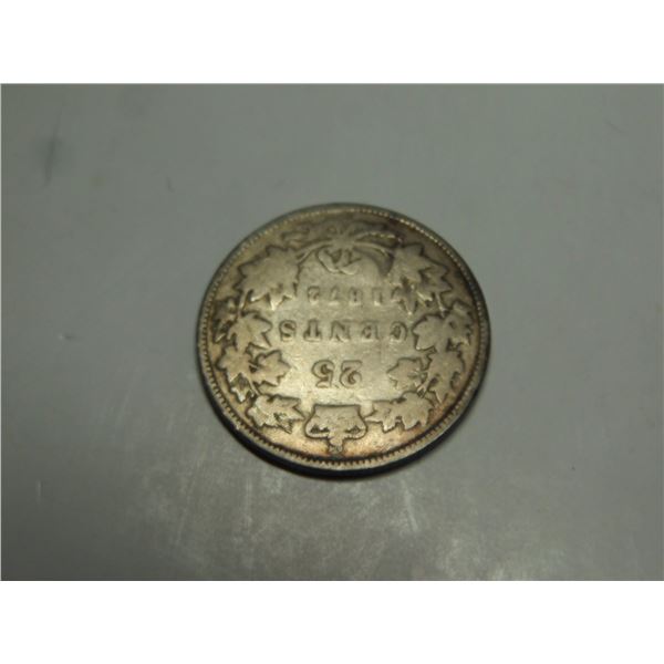 1872H 7/7 TWENTY-FIVE CENT 925