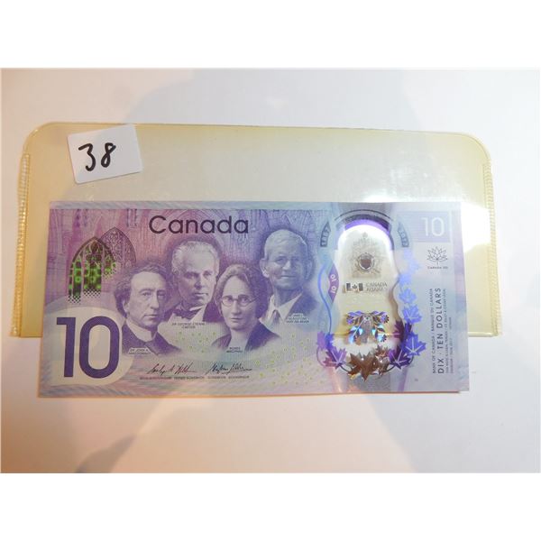 2017 TEN DOLLAR BILL CRISP UNC 150 ANNIVERSARY OF CONFEDERATION