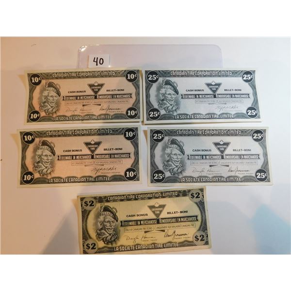 VINTAGE CANADIAN TIRE MONEY