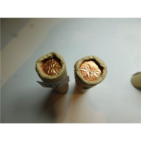2 UNC ROLLS 1976 ONE CENTS