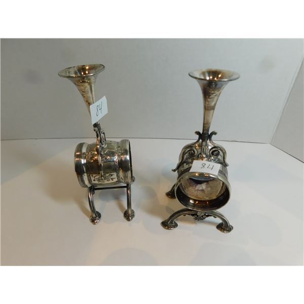 VINTAGE SILVERPLATE CANDLE AND NAPKIN RING