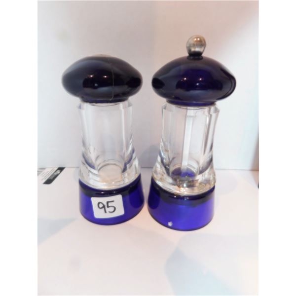 COBALT BLUE, ACRYLIC SALT, AND PEPPER SET