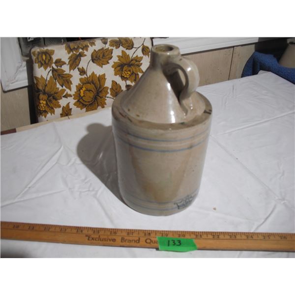 ½-Gal Stoneware Jug, Crown Design