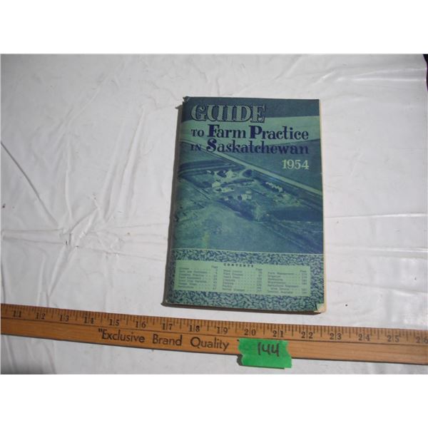 1954 Guide to Farm Practice in Saskatchewan