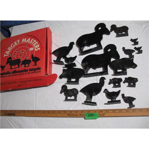(16) Target Masters Metallic Silhouette Targets