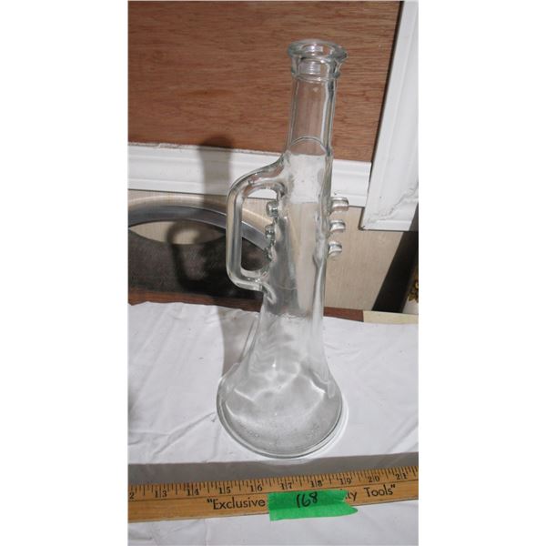 Vintage Trumpet Design Bottle