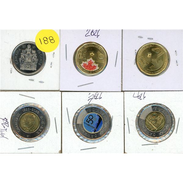 2026 Canada Proof Like Two Dollar and 50 Cents, 2026 Canada $1 FIFA World Cup coloured and uncoloure